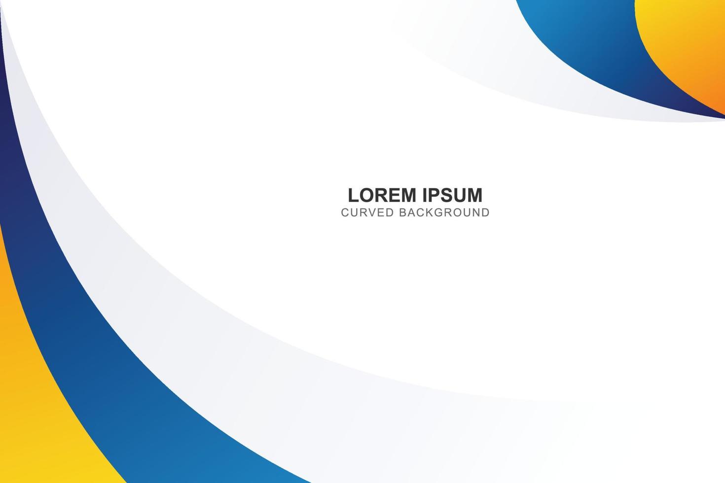 Gradient curved banner background. vector
