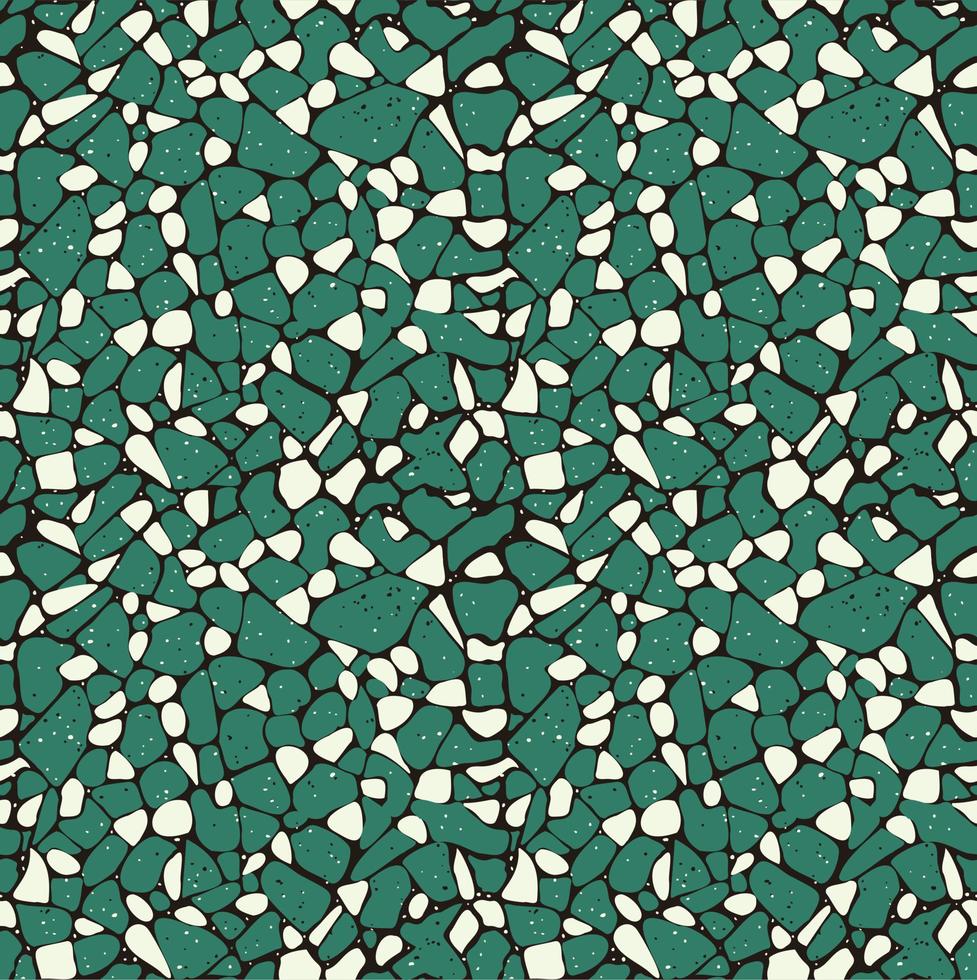 green Terrazzo flooring seamless pattern background vector