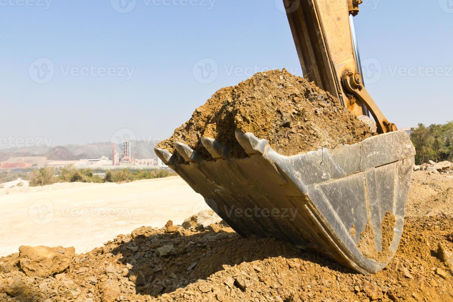 Excavator loader working photo