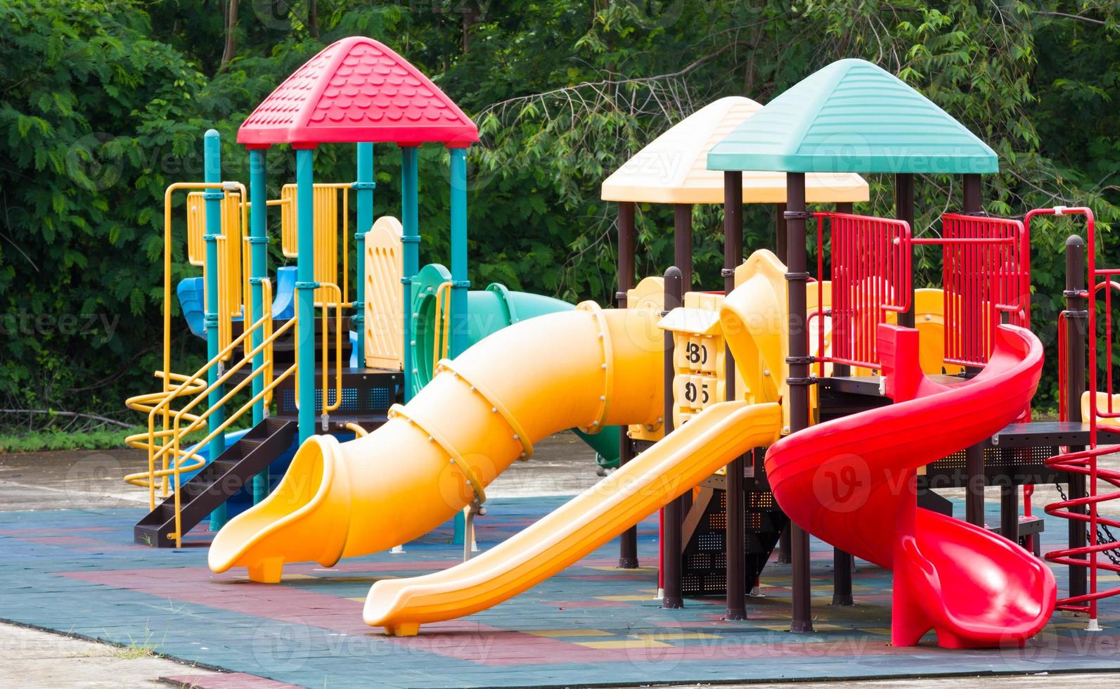 Colourful playground equipment photo