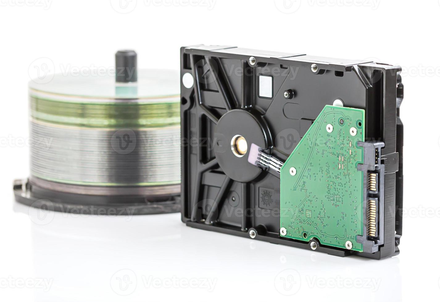 Hard disk drive and dvd discs photo