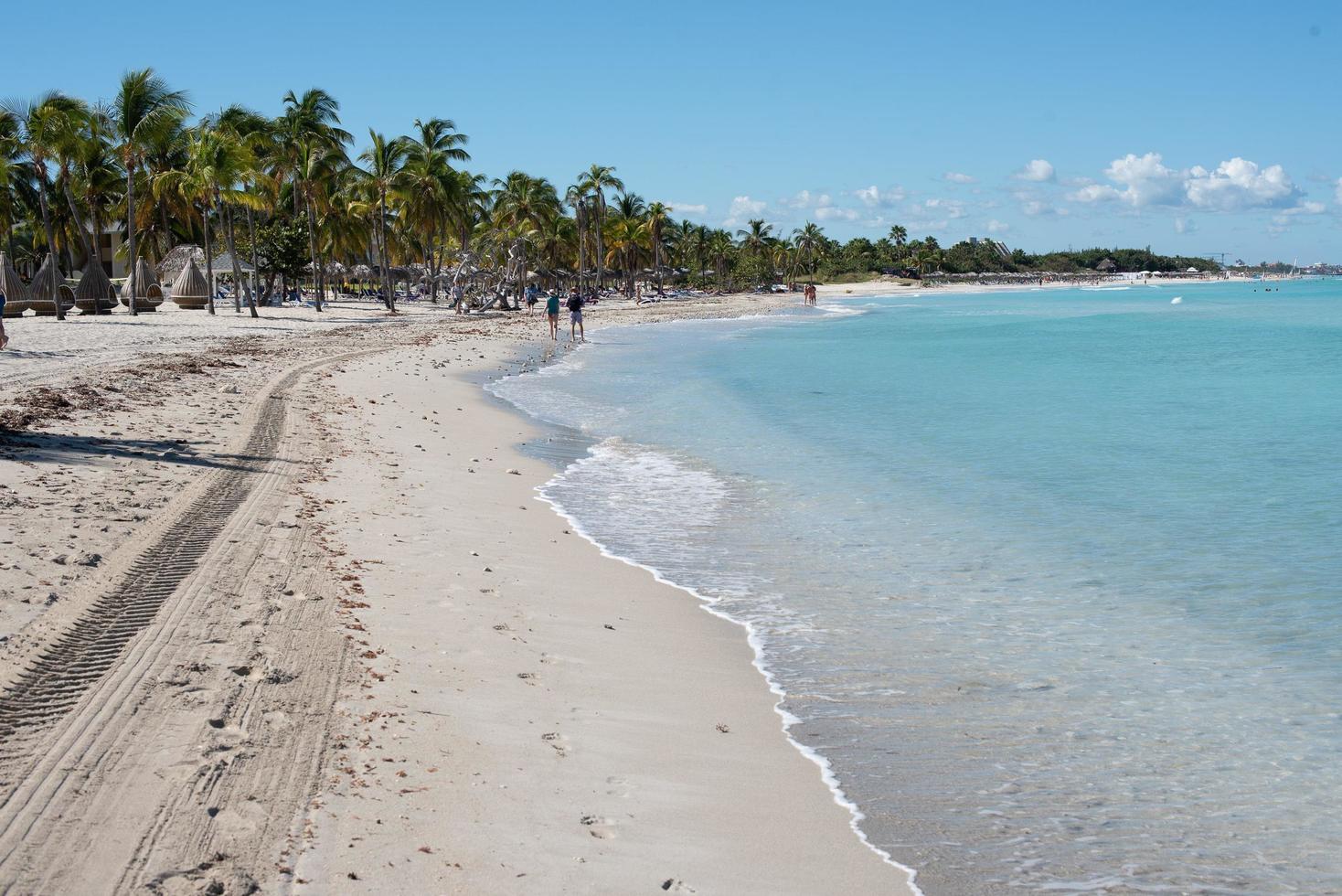 playa durante vacaciones foto