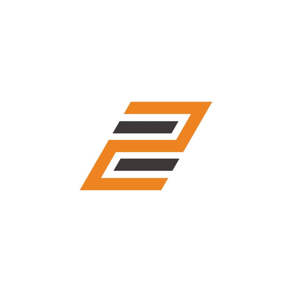 equal two geometric line simple logo vector