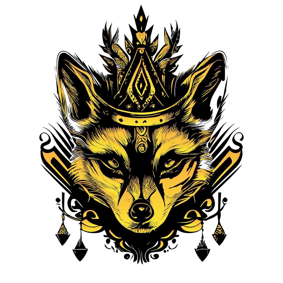 Raccoon head illustration charming depiction of this woodland creature. Its expression is curious and mischievous, and its fur is rendered in intricate detail vector