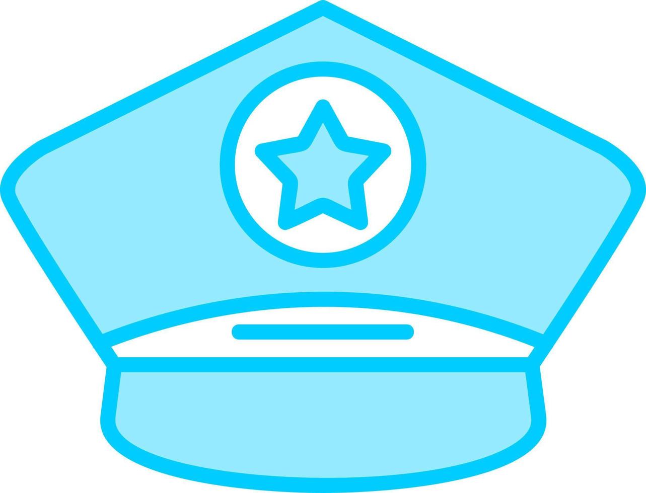 Police Cap Vector Icon