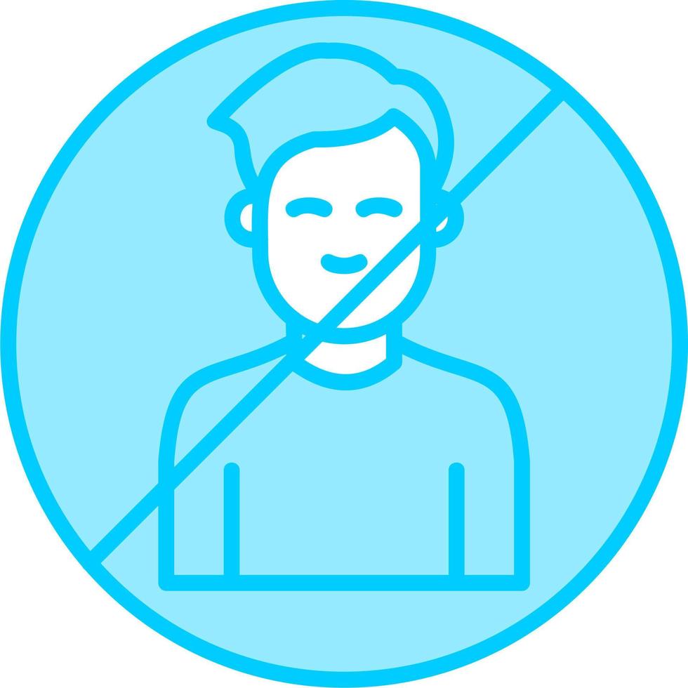 Man Blacklist Vector Icon