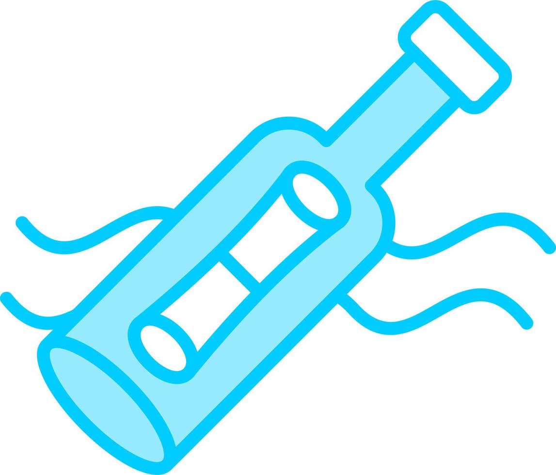 Message In A Bottle Vector Icon