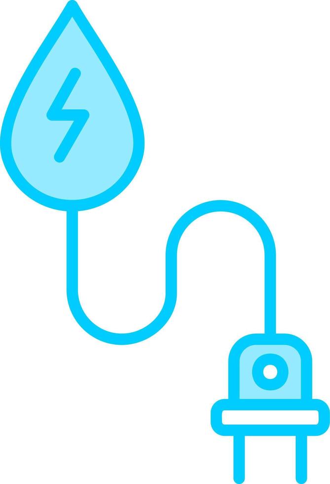 icono de vector de energía hidroeléctrica