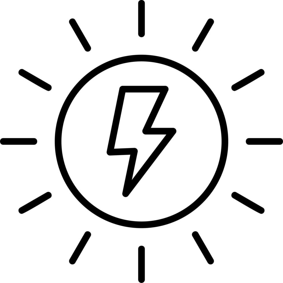 Solar Power Vector Icon