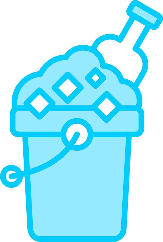 Ice Bucket Vector Icon