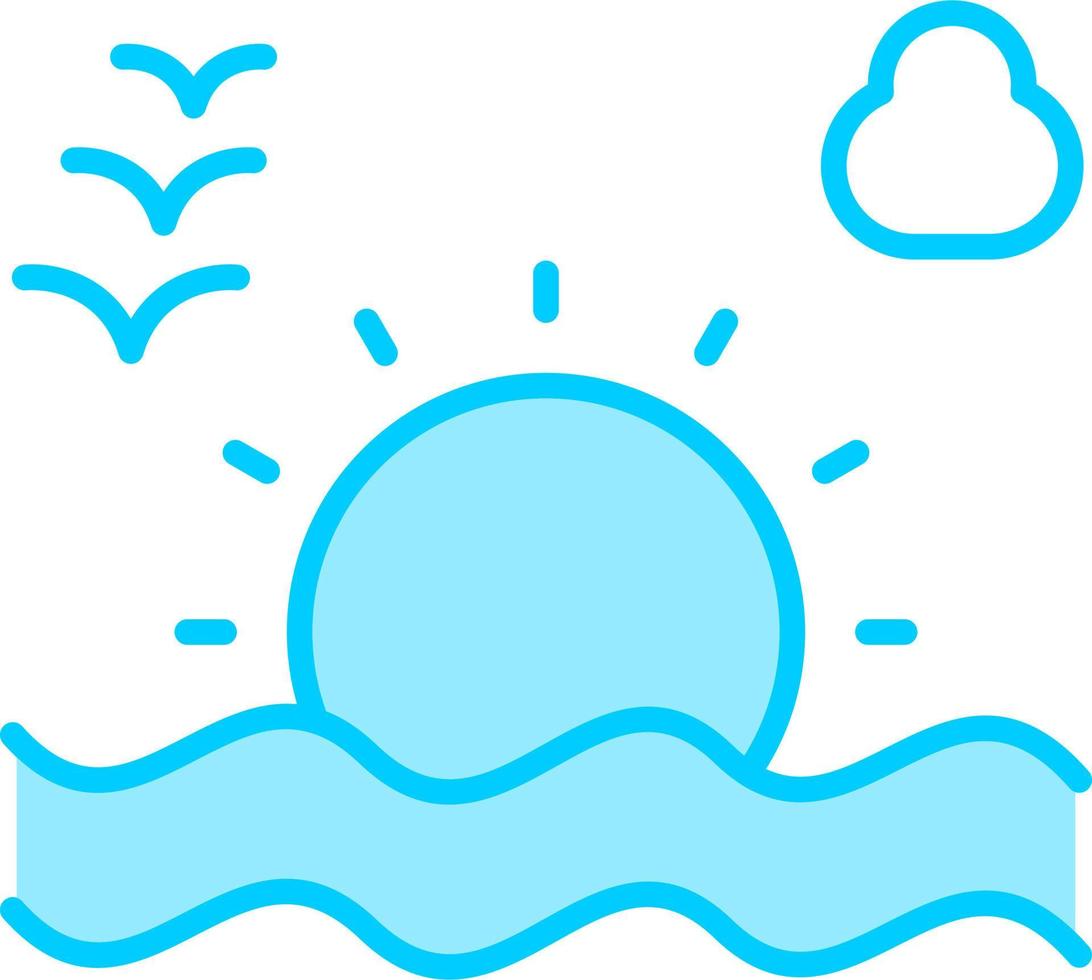 Sunset Vector Icon