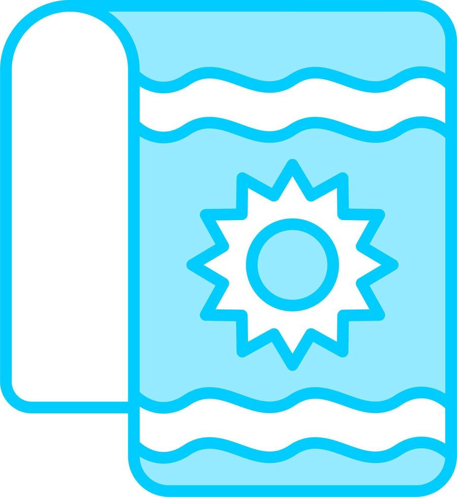 icono de vector de toalla de playa