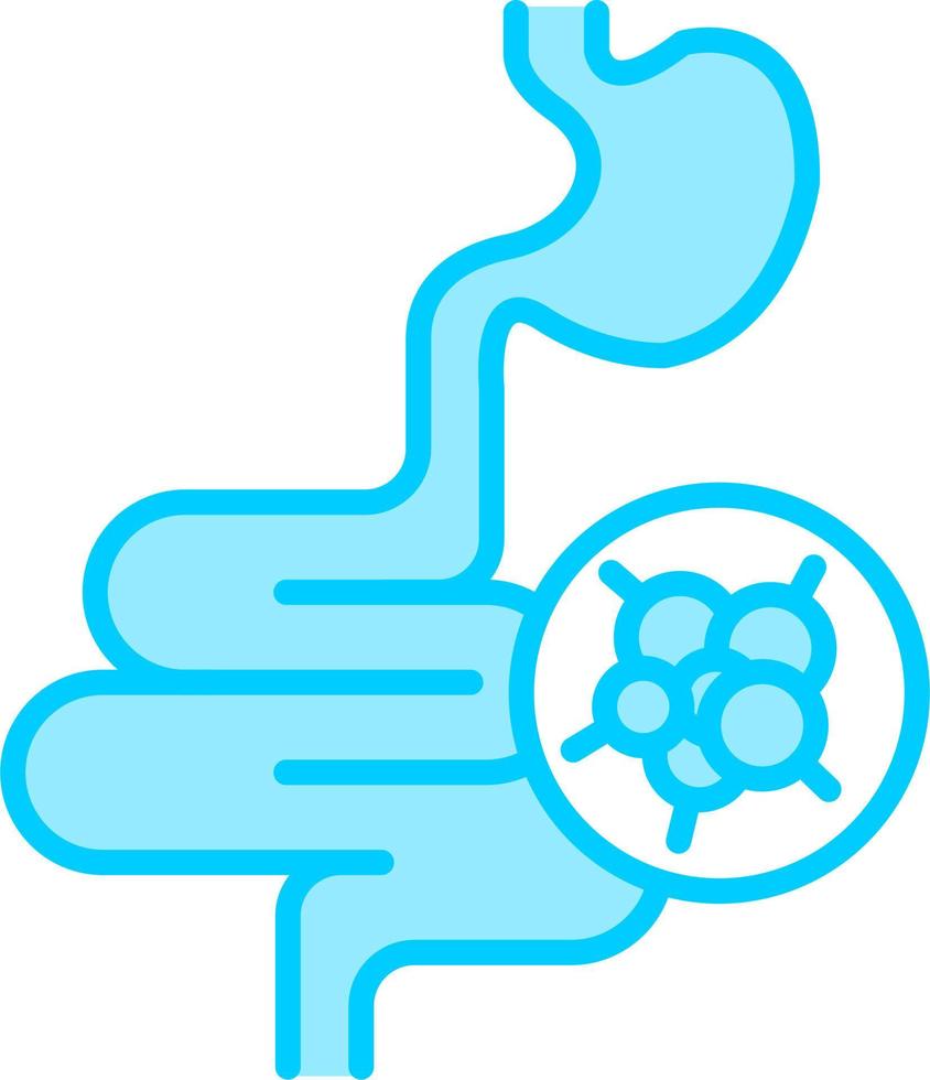 Intestines Cancer Vector Icon