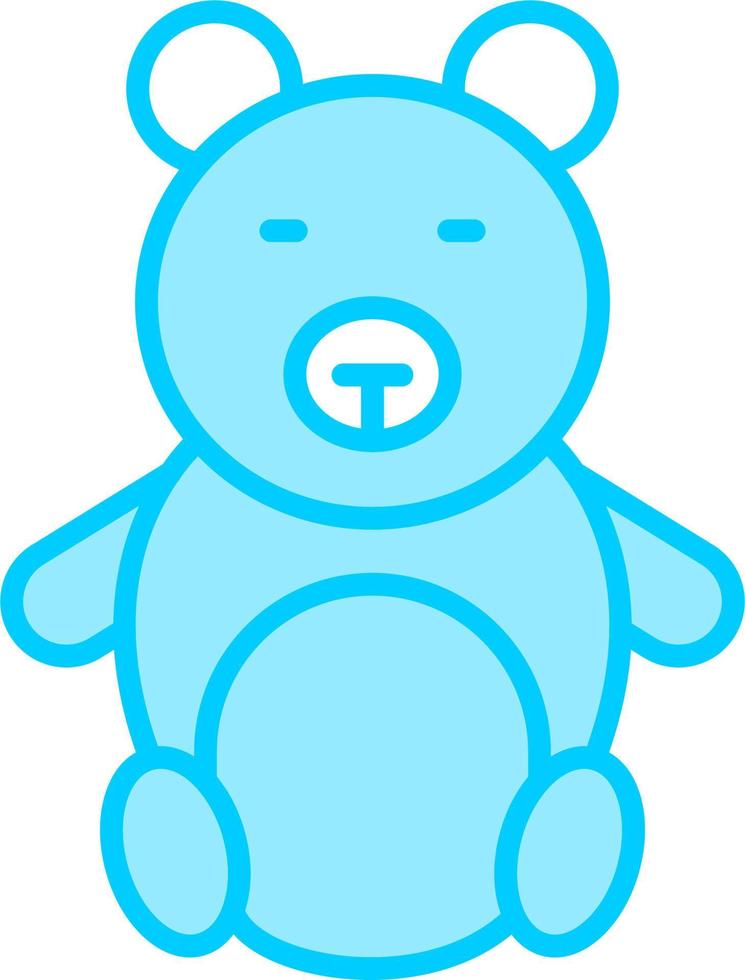 icono de vector de oso de peluche