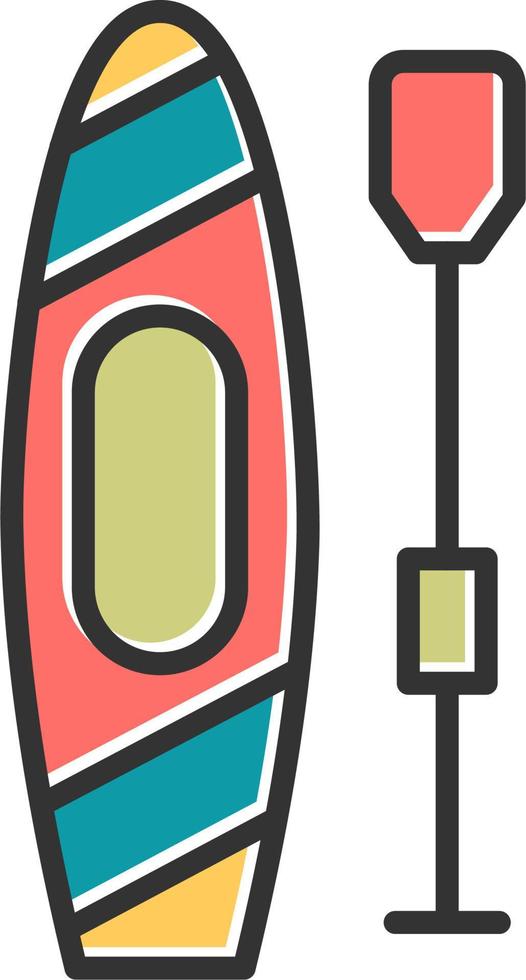 Paddle Board Vector Icon