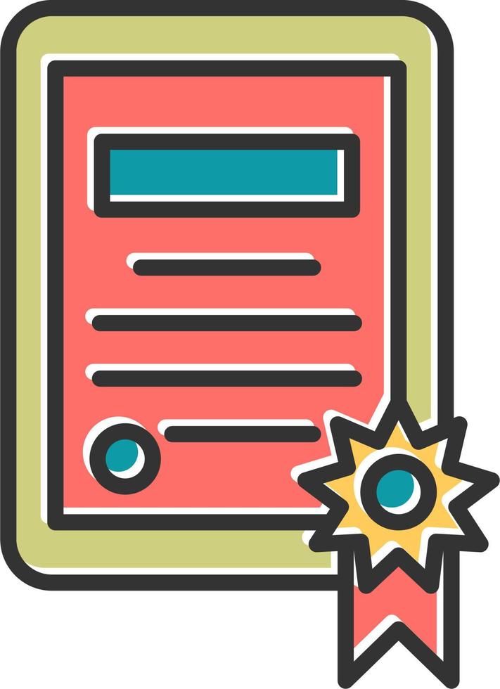 Certificate Vector Icon