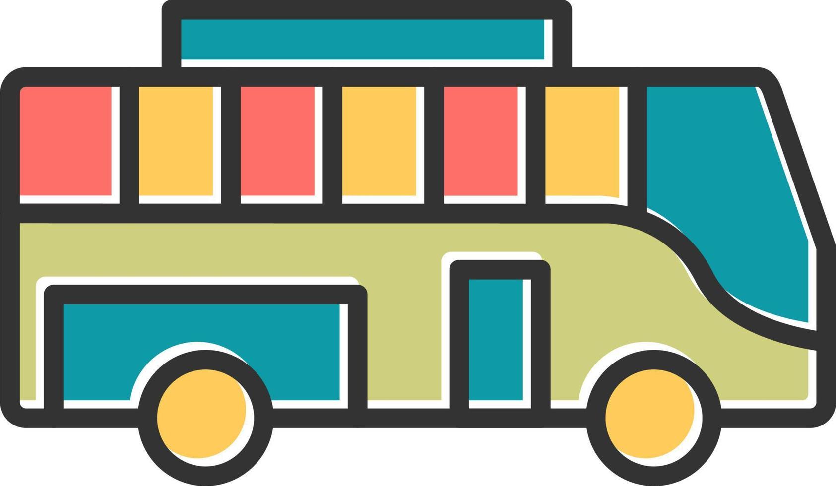 School Bus Vector Icon