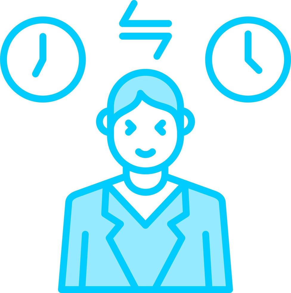 Jet Lag Vector Icon