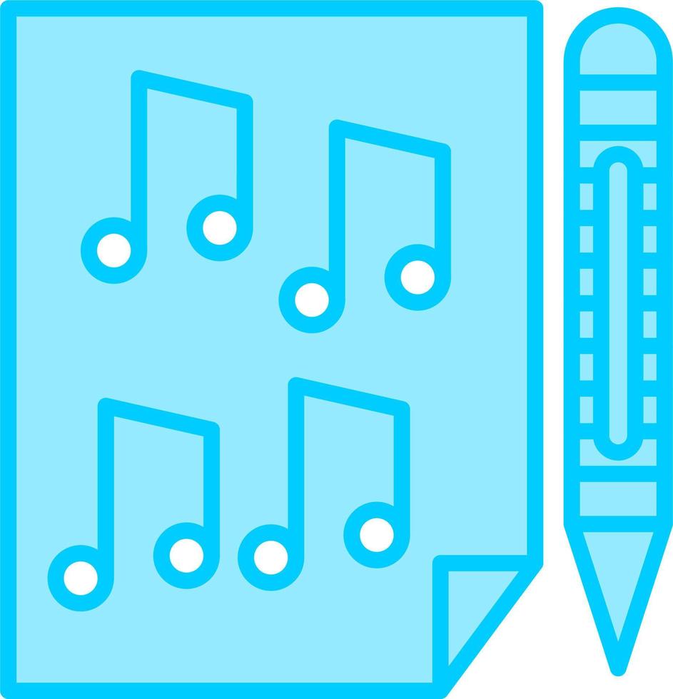 compositor de canciones vector icono