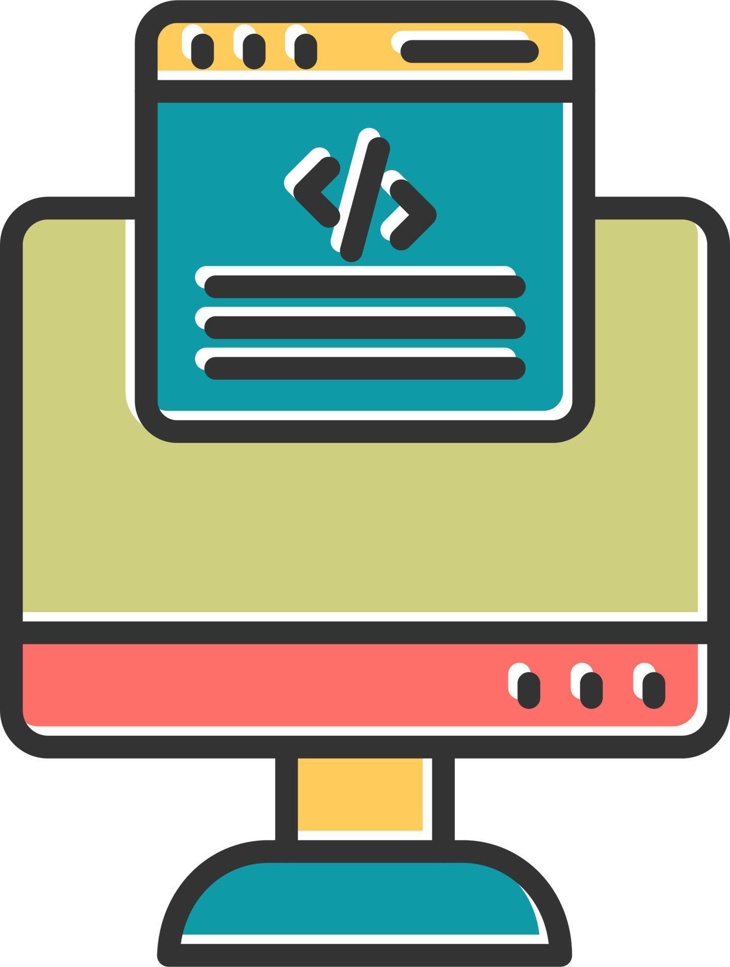 Web Programming Vector Icon 20316136 Vector Art at Vecteezy