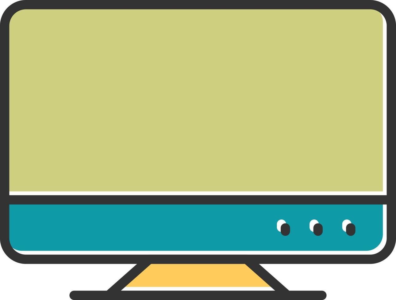 Monitor Vector Icon