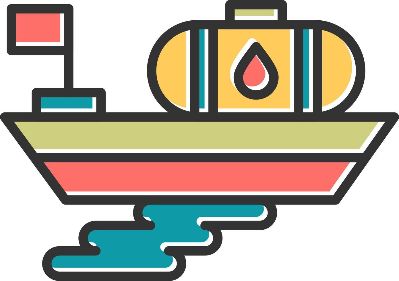 icono de vector de contaminación del agua