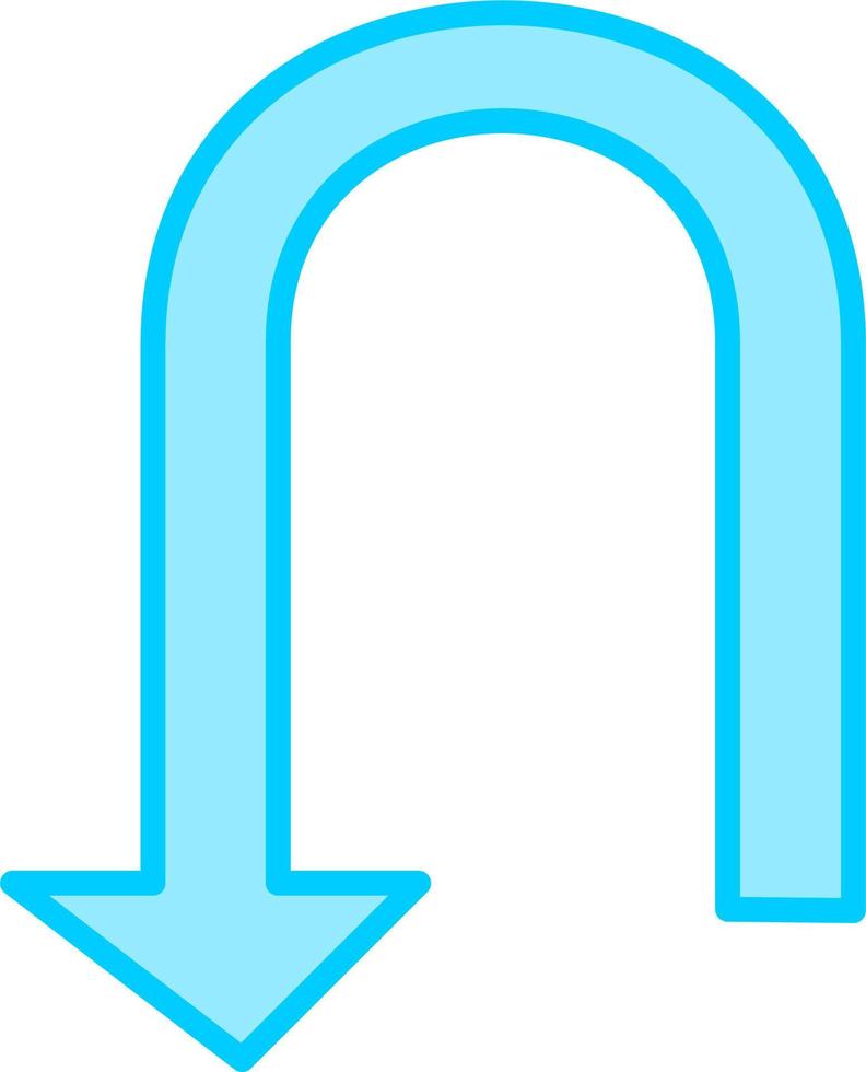 U Turn Vector Icon