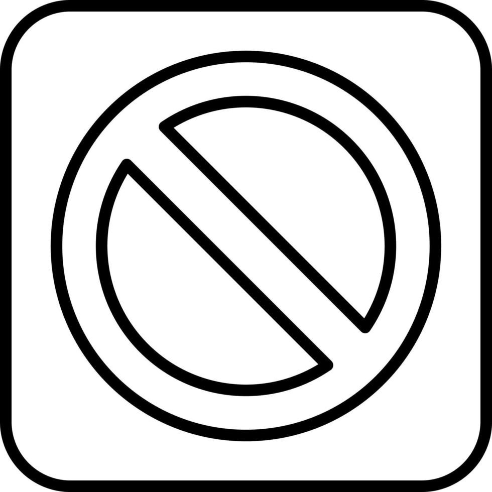Prohibition Vector Icon