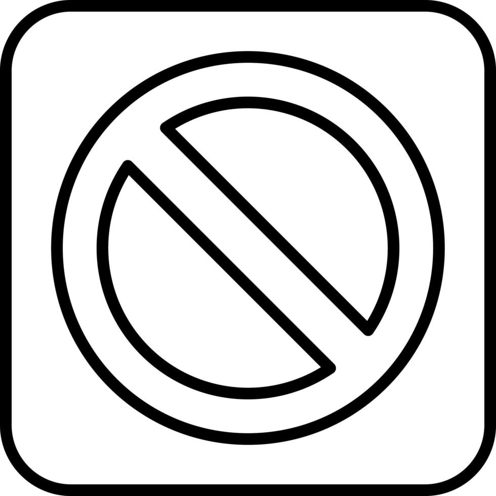 Prohibition Vector Icon