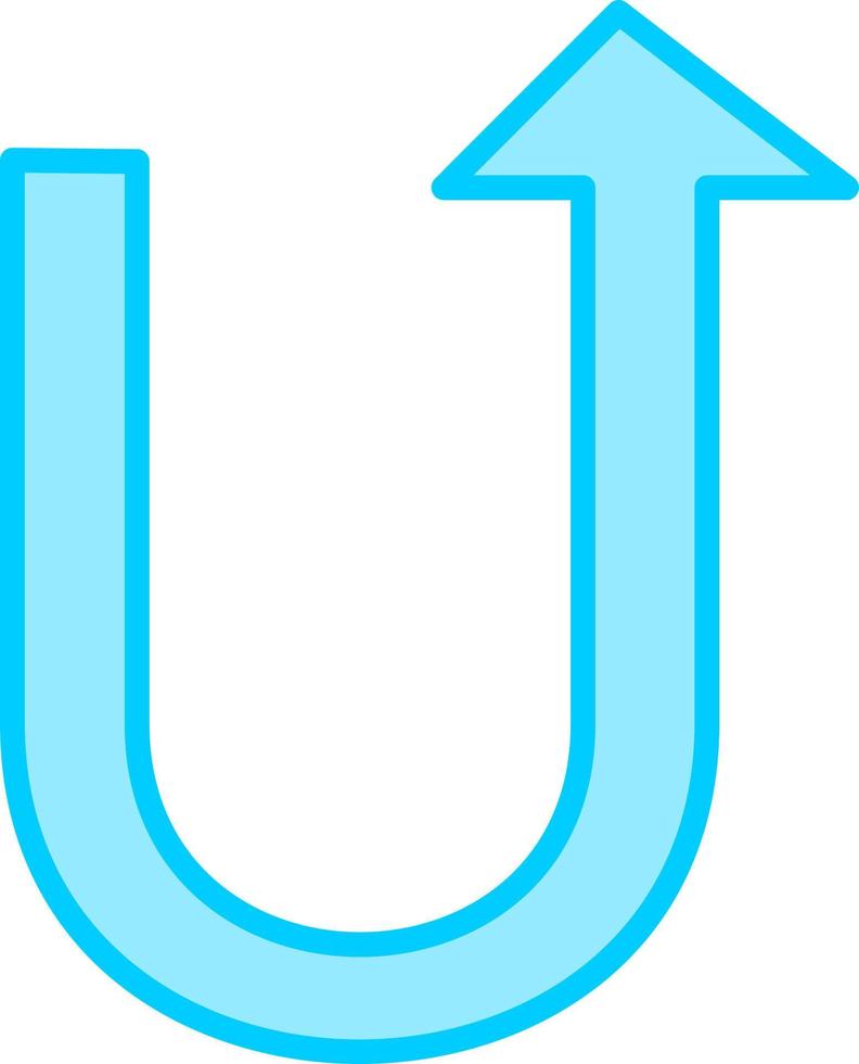 U Turn Vector Icon