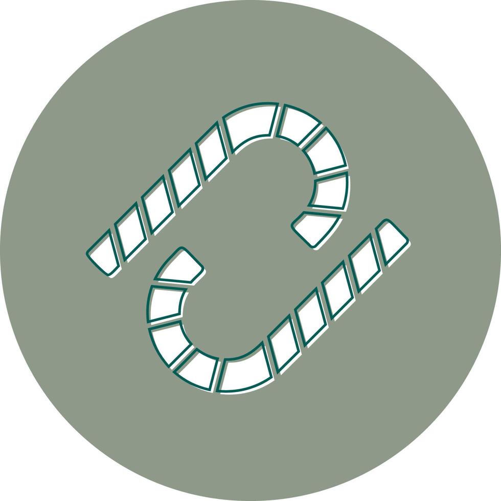 Candy Cane Vector Icon