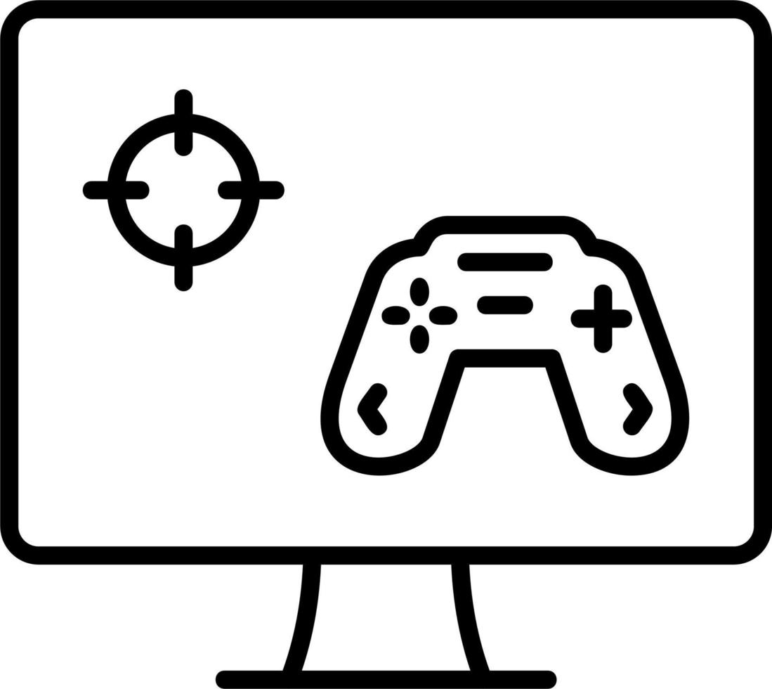 Play Game On Pc Vector Icon
