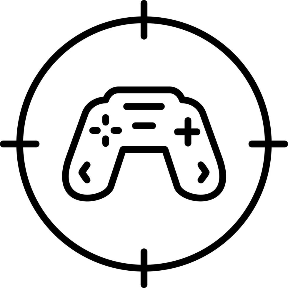 icono de vector de juego de tiro