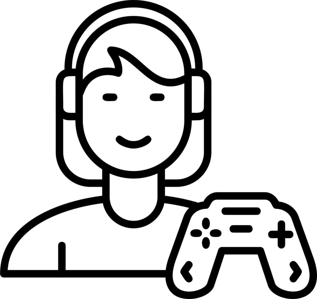 Gamer Vector Icon
