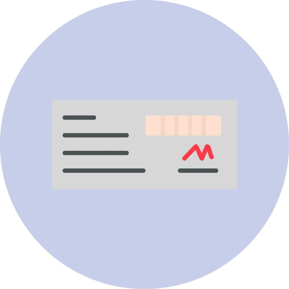 Cheque Vector Icon