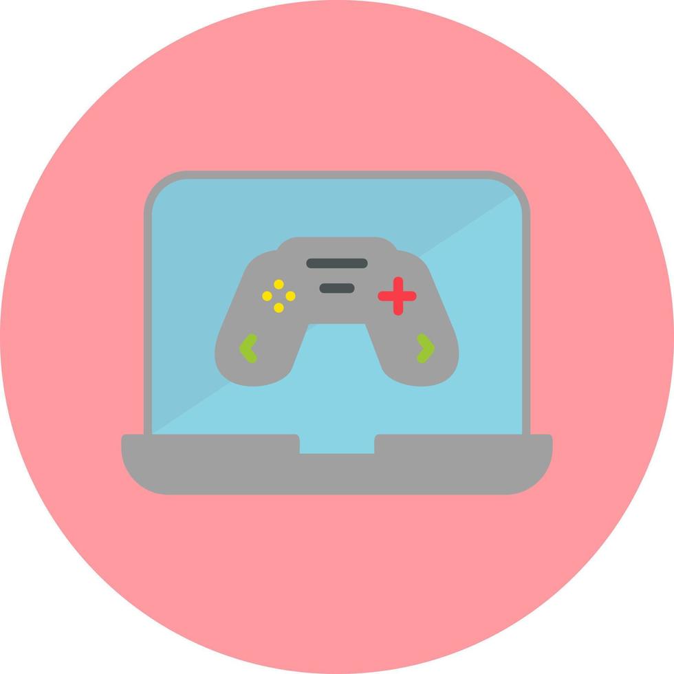 icono de vector de juego en línea