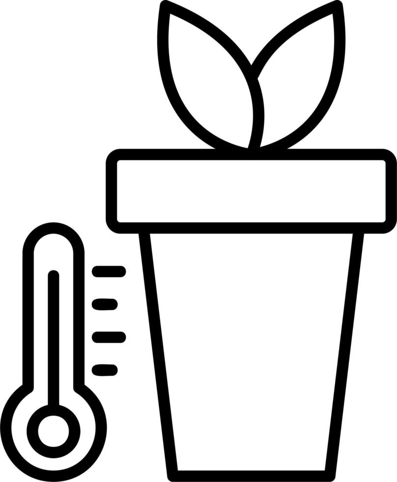 Plant Temperature Vector Icon