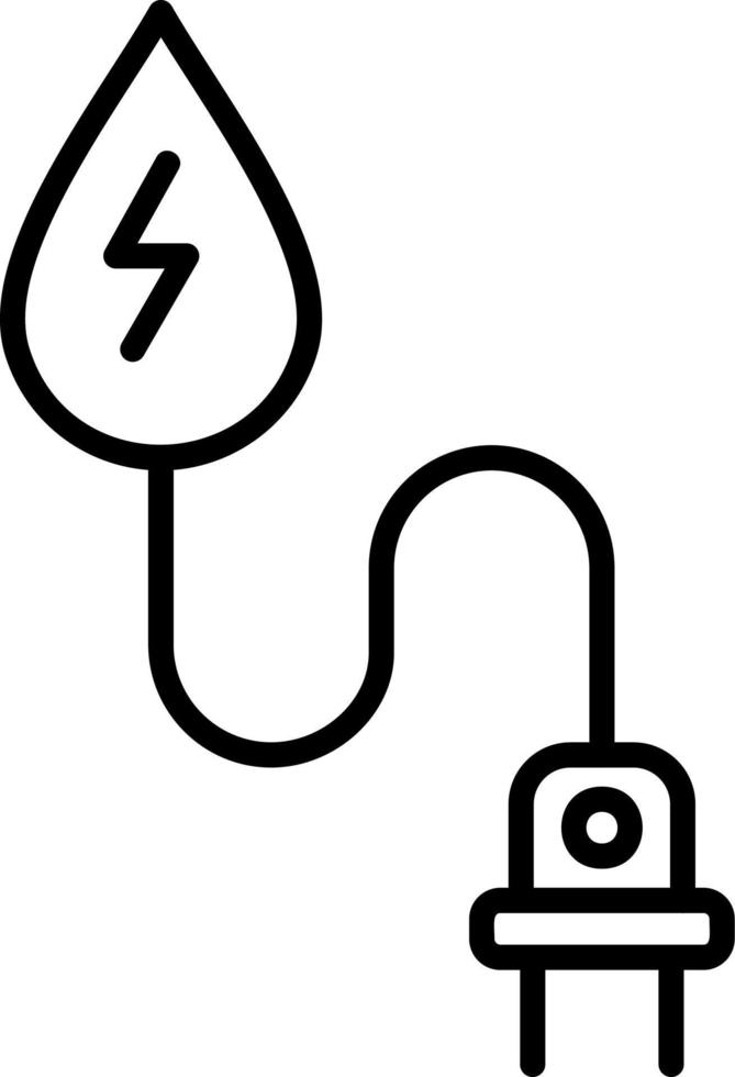 icono de vector de energía hidroeléctrica