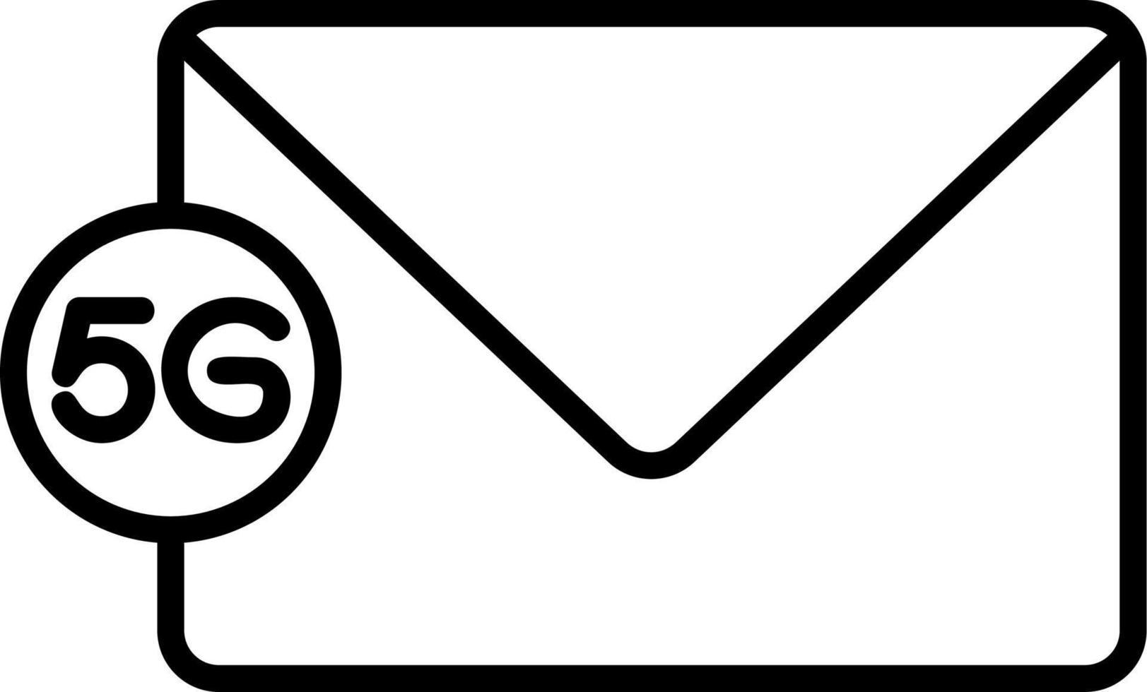 5g Email Vector Icon