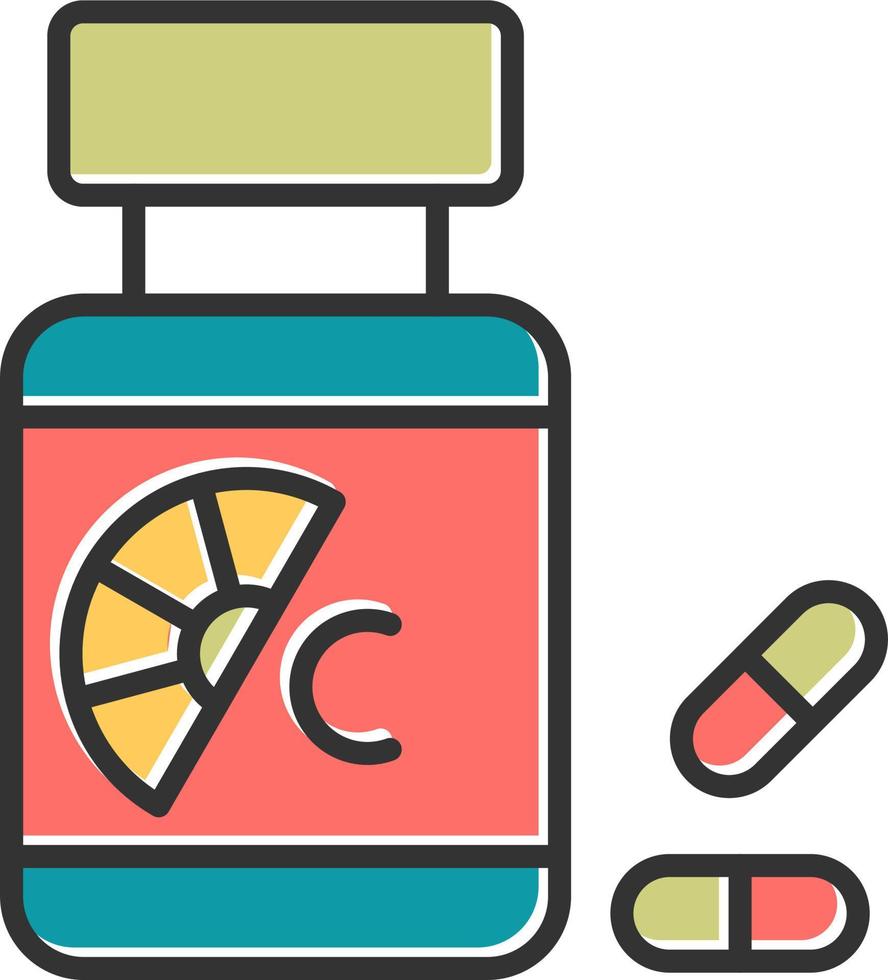 Vitamin C Vector Icon