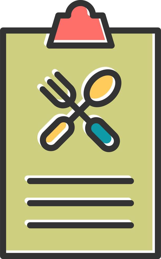 Food List Vector Icon