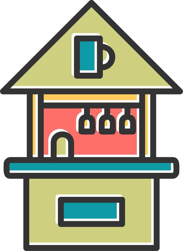 Beach Hut Vector Icon