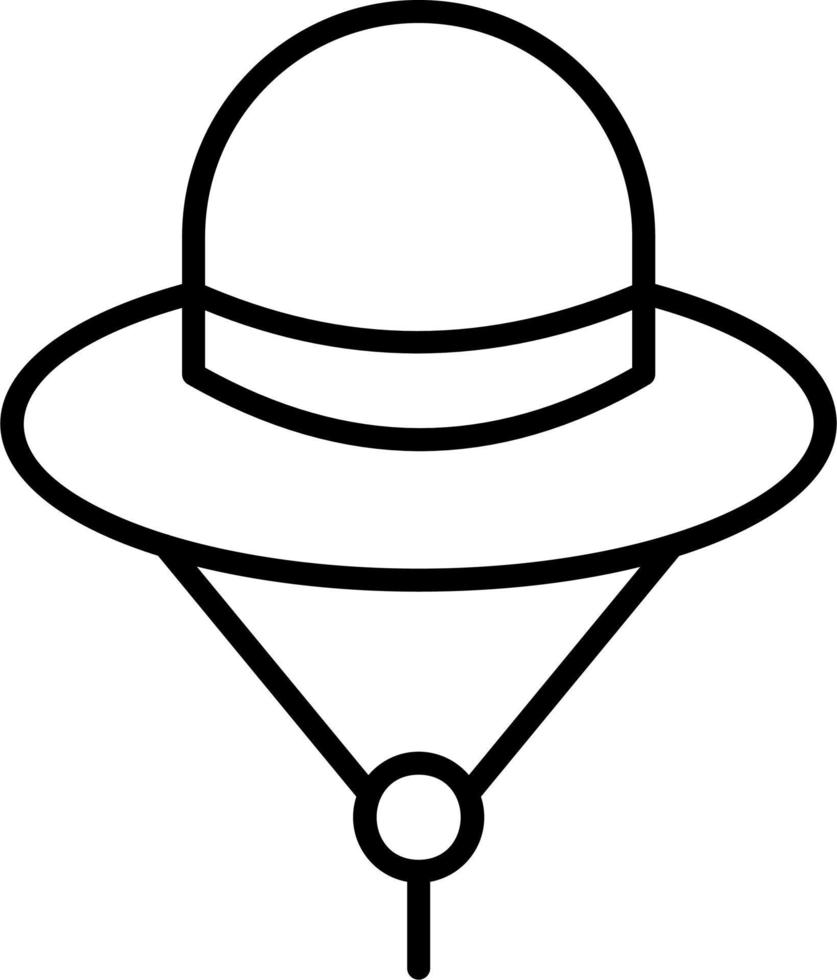 icono de vector de sombrero