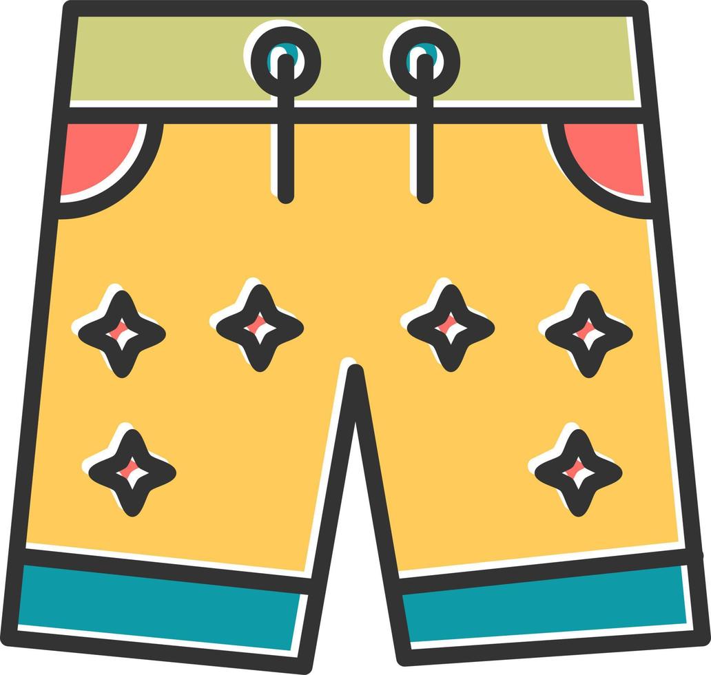 Swim Shorts Vector Icon
