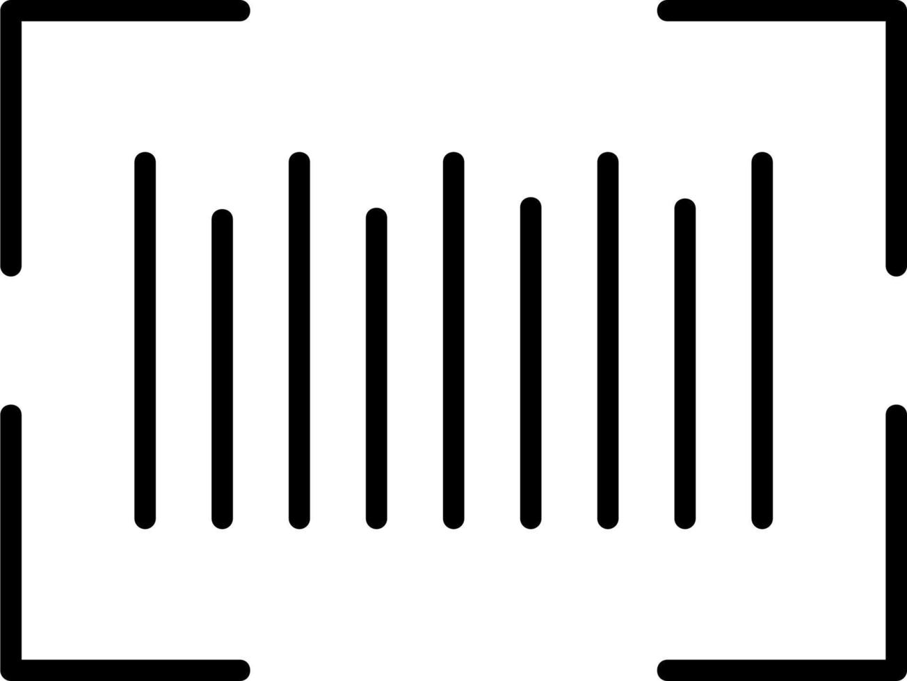 código de barras vector icono