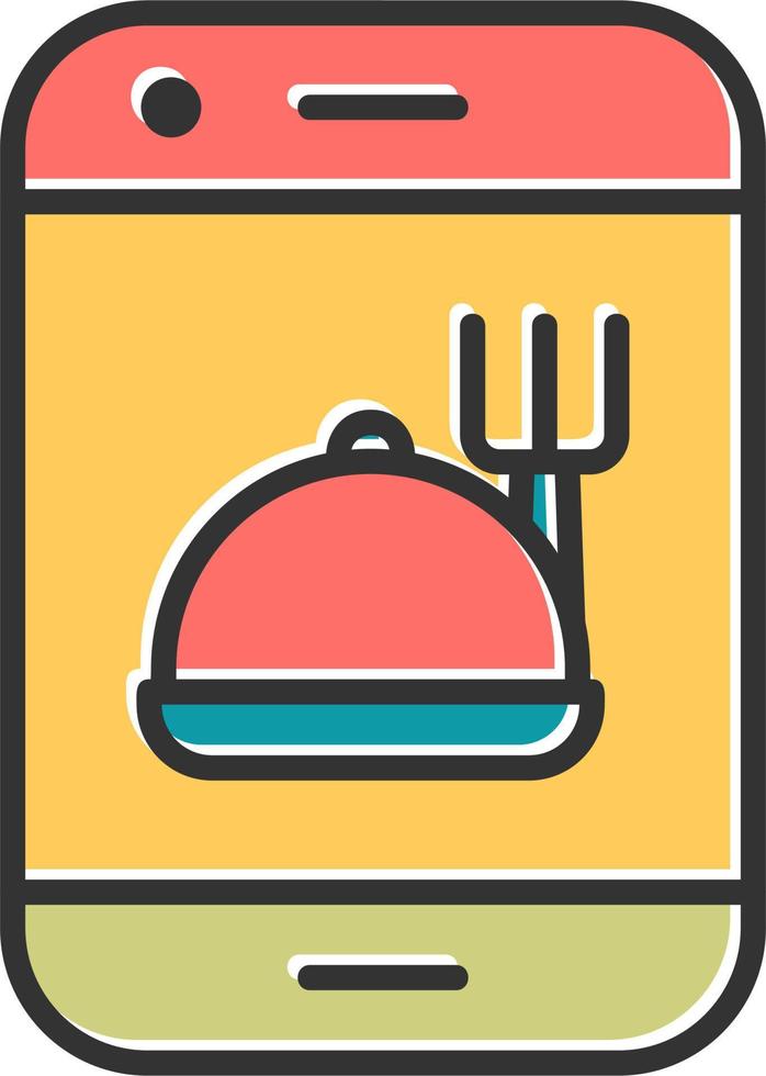 Online Food Order Vector Icon