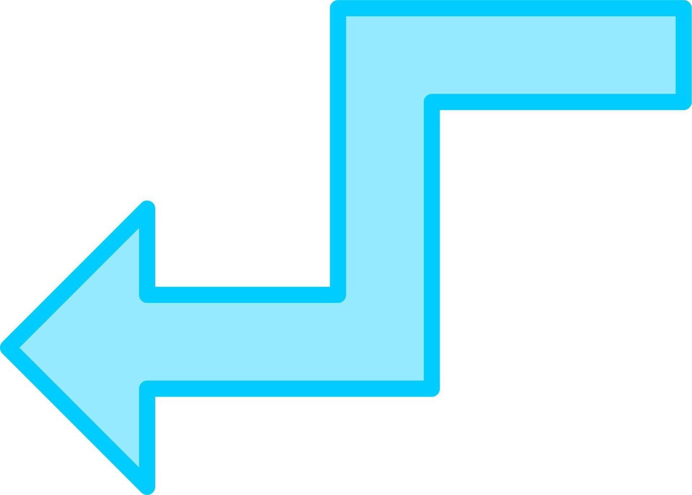 Zigzag Arrow Vector Icon
