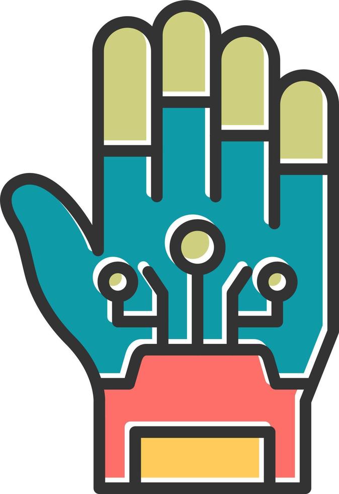 Robotic Hand Vector Icon