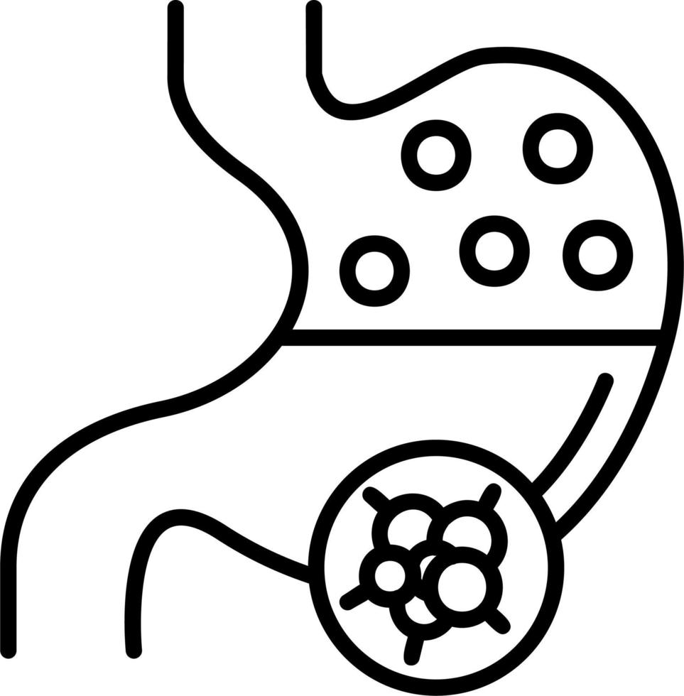 Stomach Cancer Vector Icon