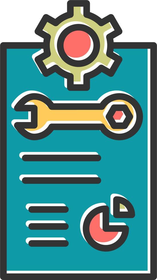Work Report Vector Icon